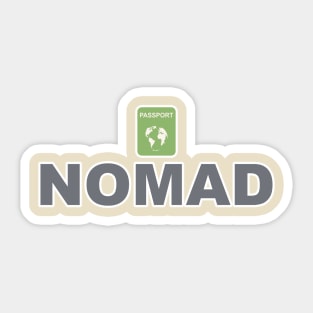 Nomad World Traveler Jetsetter Expat Freelancer Sticker